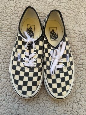 Vans checkered shoes size 7.5